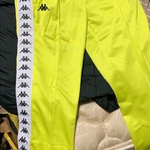 Lime green kappa sweats never worn